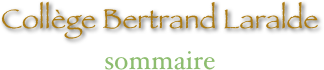 Collège Bertrand Laralde
sommaire